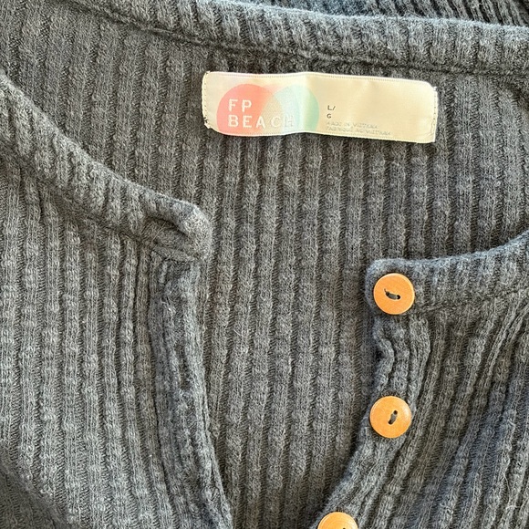 Free People Beach Blossum Button-Front Knit Dress - Picture 5 of 5